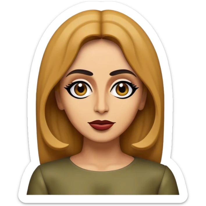 Cinematic Realistic Fairuz Pop Culture Emoji, featuring an iconic portrayal of the legendary singer rendered with vibrant textures and soulful, dynamic lighting. sticker