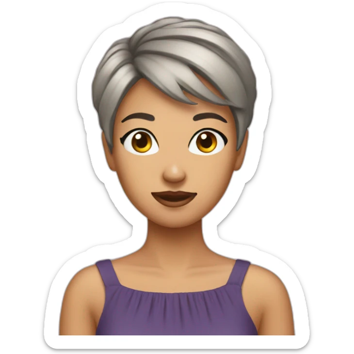 woman shorthair dress photographer sticker