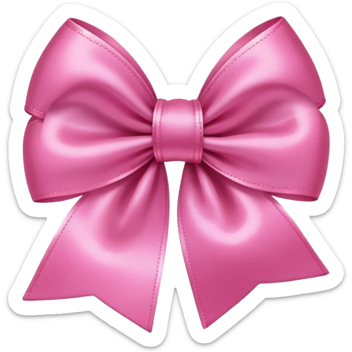 Pink cute bow sticker