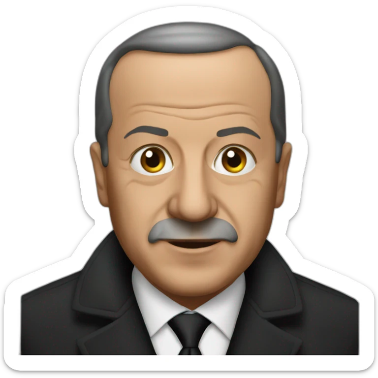 erdogan black sticker