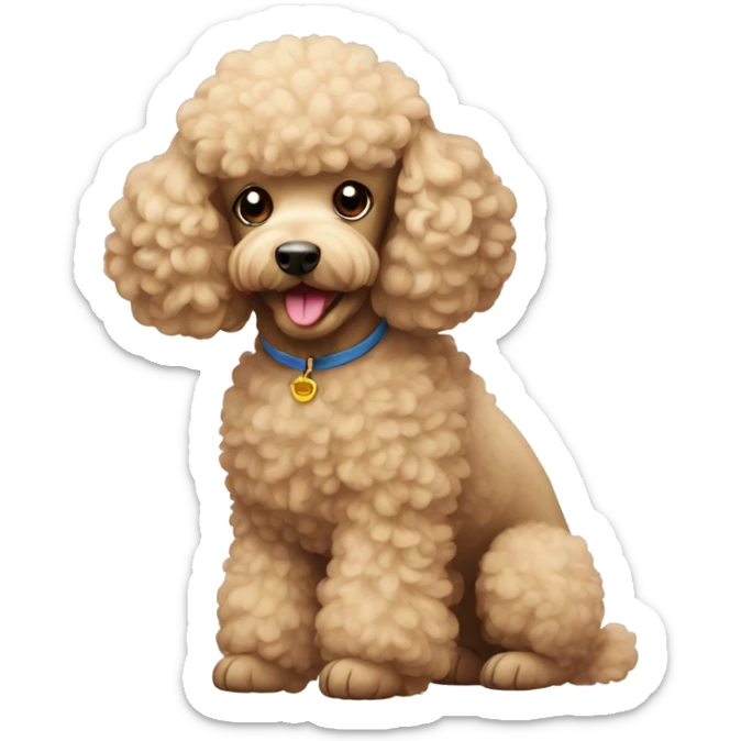 Poodle sticker