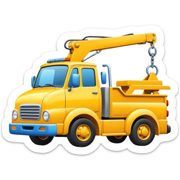 puedes crear unemojis de una camion cargando vehiculos sticker