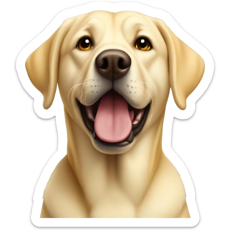 Yellow lab  sticker