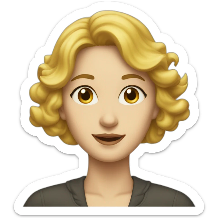 woman from the cover of In The Aeroplane Over The Sea sticker