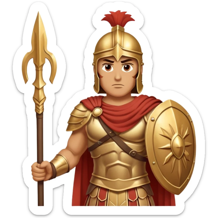 Achilles was the Greeks' finest warrior during the Trojan War. His mother, the nymph Thetis, dipped him in the River Styx to make him invulnerable in battle—except for his heel, where she gripped the baby. During the Trojan War, Achilles achieved fame by slaying Hector outside the city gates. But he didn't have much time to savor his conquest. Achilles died later in battle when an arrow shot by the Trojan prince Paris, guided by the gods, struck the one vulnerable spot on his body: his heel. sticker