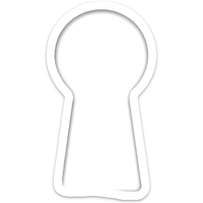 iPad black key hole lock screen icon dark metallic with thin stripes sticker