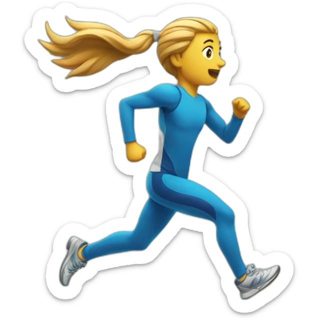running sticker