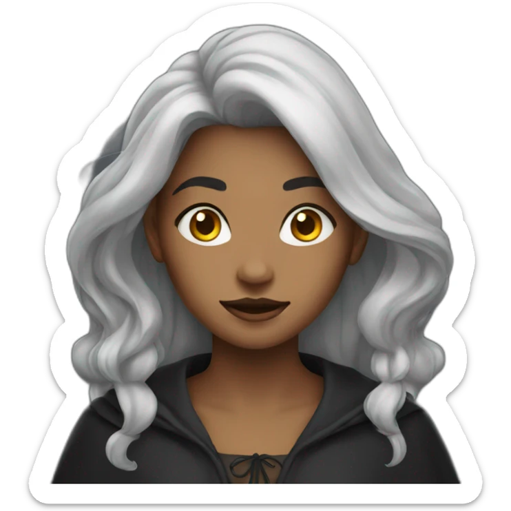 young witch woman sticker