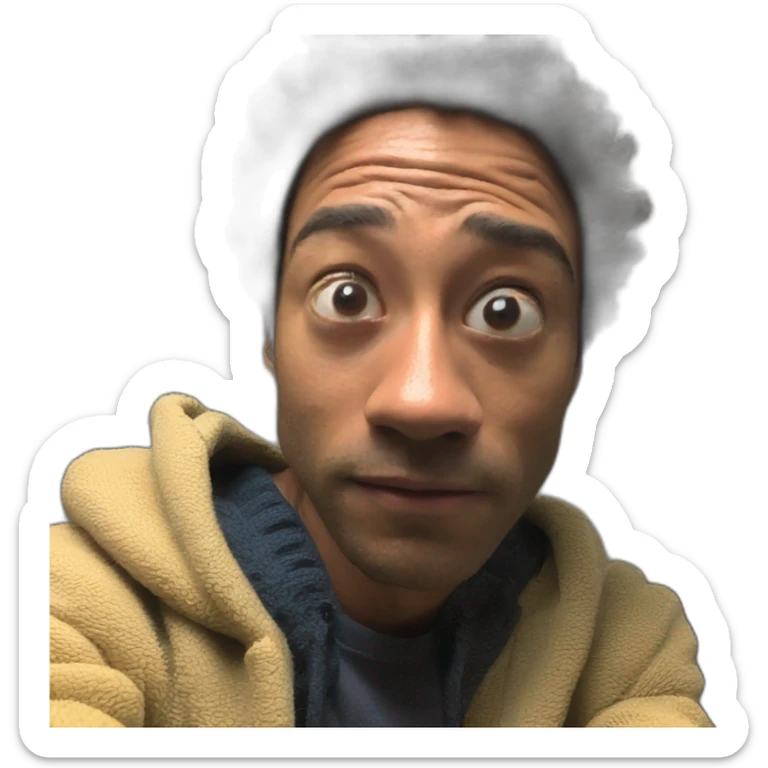 a photo of a um homem aranha soltando teia sticker