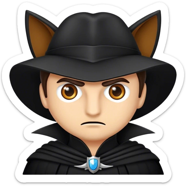 quiero genera un emoji de zorro especificamente este emoji 🐺mesclado con el emoji de gatito triste solo las lagrimas 😿 sticker