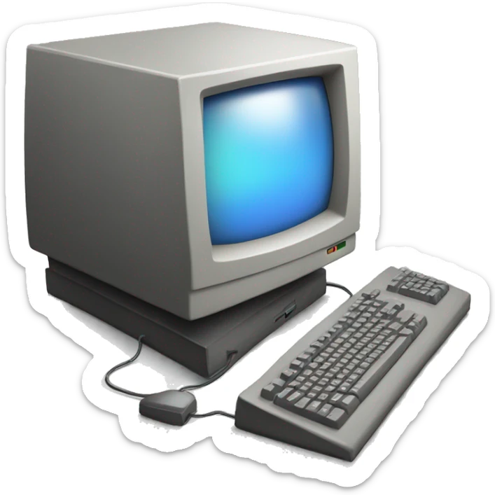 classic computer sticker