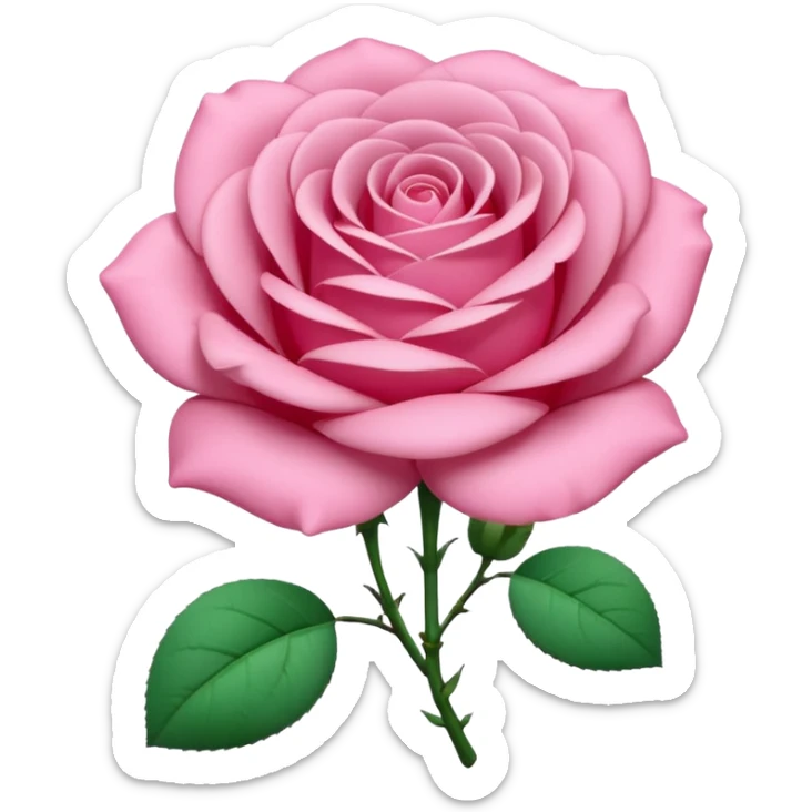 A 3D cartoon rose-pink women’s top with short sleeves, soft fabric texture, gentle lighting, isolated on plain background.negative: rose flower. sticker