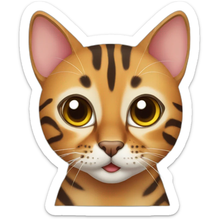 Bengal cat sticker