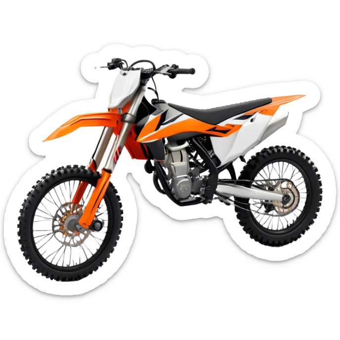 KTM Dirtbike - KTM 250 SX (Model Year: 2021) (Iconic colour: Orange) sticker
