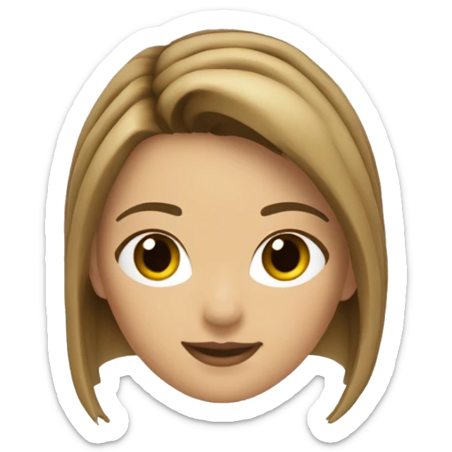 chica que practica karate de 1.50cm de alto con pelo liso balayage y piel castaña sticker