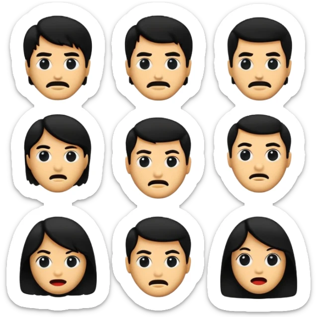 GENERAME   8  ICONOS individuales  TIPO EMOJI SILUETEADOS SIN FONDO   ESTILO RETRO OCHENTERO CON LA TEMATICA DE LA PELICULA  The Evil Dead (Posesión infernal) sticker