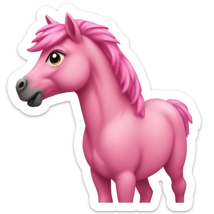 pink pony sticker
