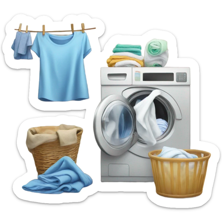 Laundry sticker