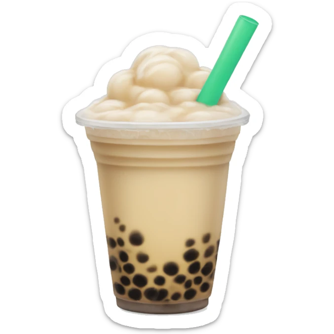 Bubble tea sticker