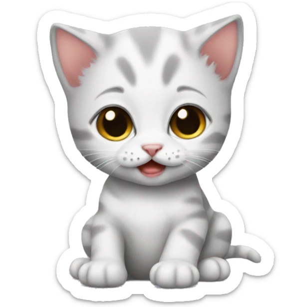 newborn kitten sticker