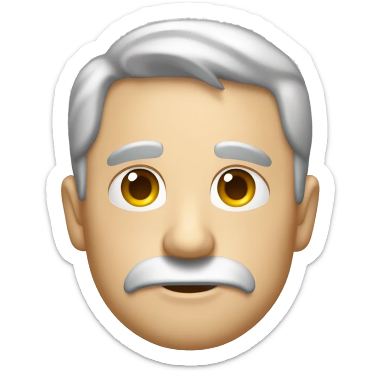 Un hombre que tiene mucho calor y se tira agu en la cabeza sticker