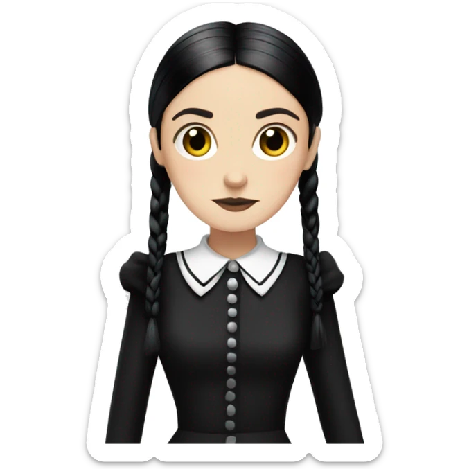 wednesday addams sticker
