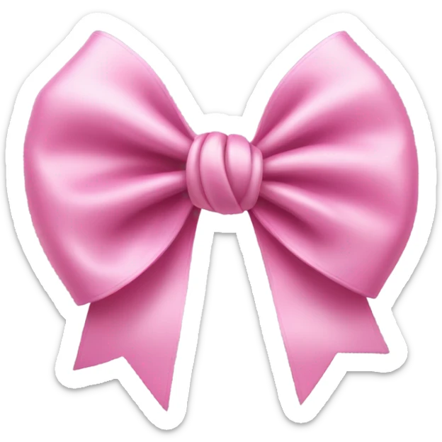 pink bow sticker