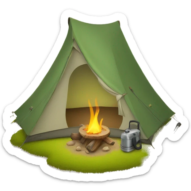 Camping sticker