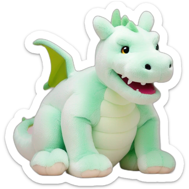white peluche dragon jellycat,hippopotamus jellycat, fox jellycat sticker