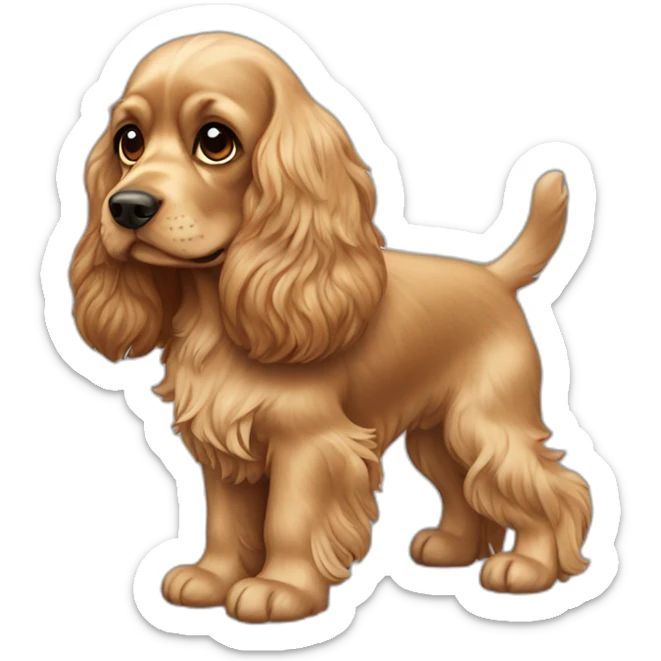 Cocker spaniel sticker