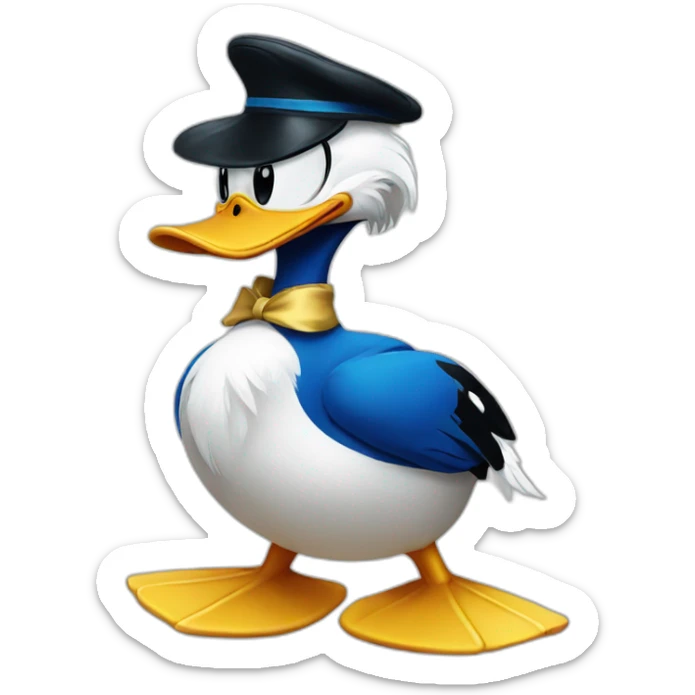 Donald duck sticker