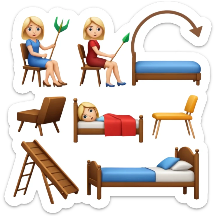 craeate me a series of emojis for those excersises:

Nose
Sit
Lay down
Spin
Focus
Drop
Walk next to me sticker