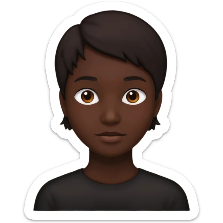 WIl je voor mij emoij maken
Je ziet gezicht, persoon. Maar zie alleen silhout, onbekend. sticker