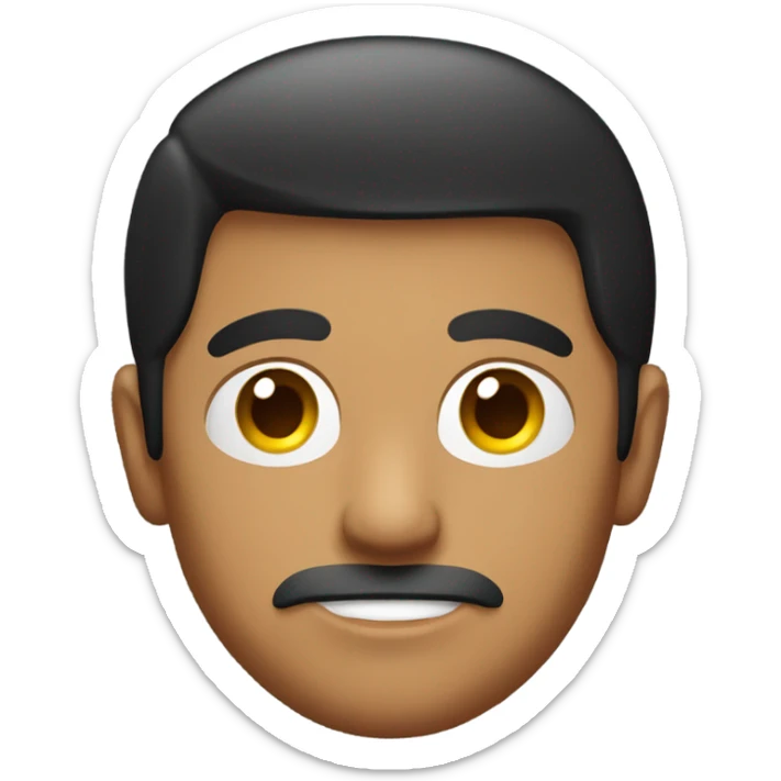 Mexican guy with Edgar haircut red hoodie and black shirt sticker