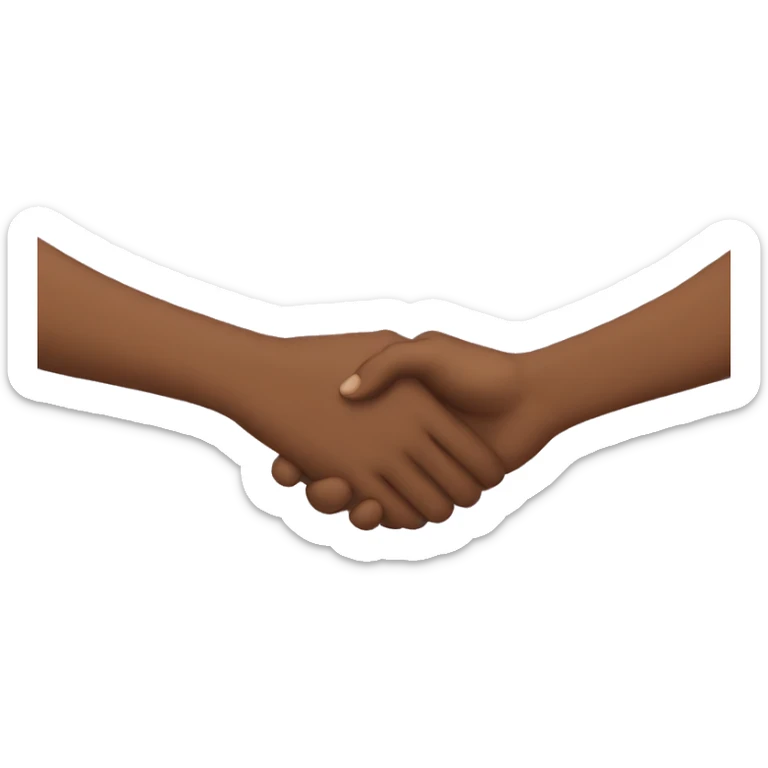 Holding hands sticker