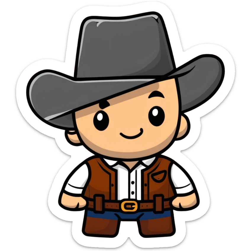 BLK letters in rustic western cowboy style with metallic silver outline and wooden texture sticker