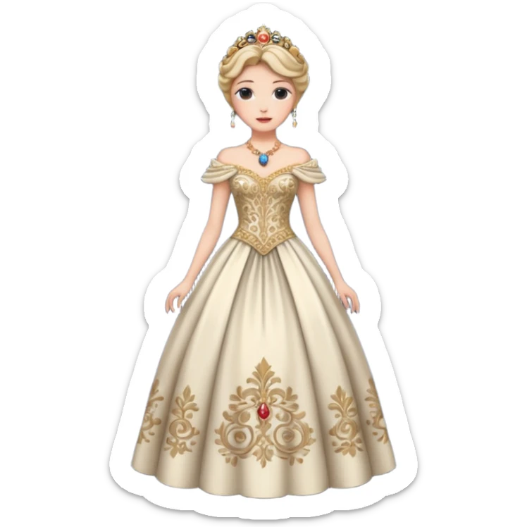 The character in Fairy Tale Beauty and the Beast, Mrs. Wardrobe sticker