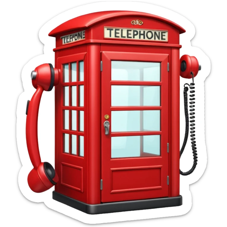 telephone cabin sticker