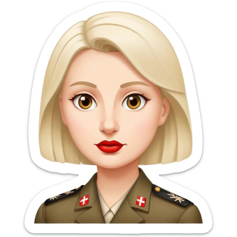 patriot polish european woman simple patriot politician modern fascist sticker