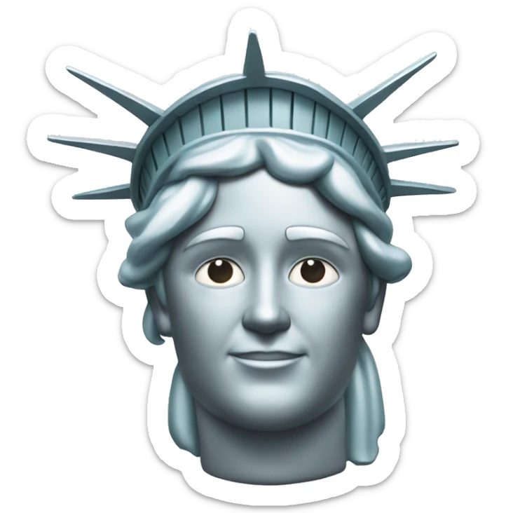 Platinum Statue of Liberty  sticker
