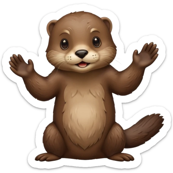 generate a take my money otter emoji, similarly to the futurama meme sticker