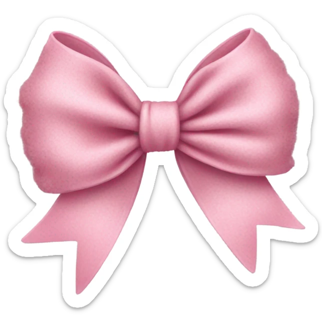 Pink bow sticker
