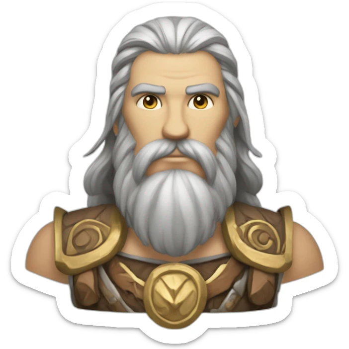 Mímir or Mim is a figure in Norse mythology, renowned for his knowledge and wisdom (god of war) sticker
