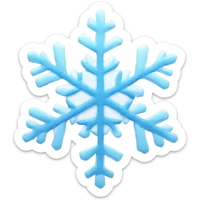 Snowflake sticker