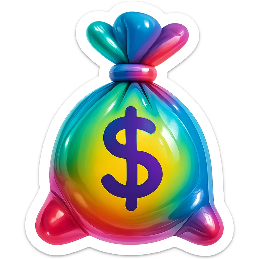 money bag sticker