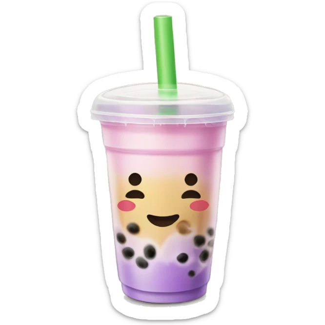 Bubble tea sticker