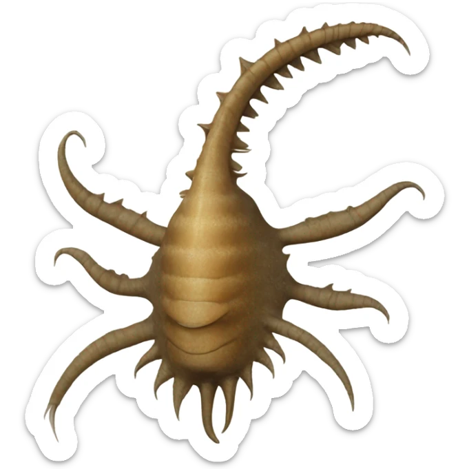 Cambrian Anomalocaris sticker