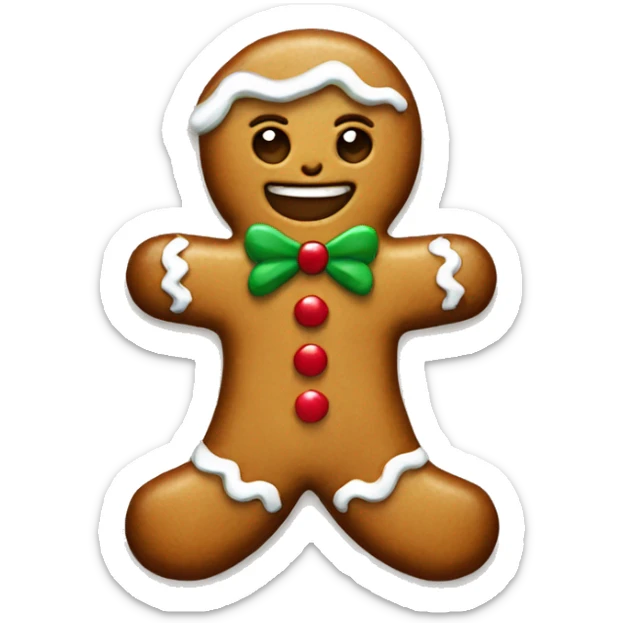 christmas gingerbread  sticker