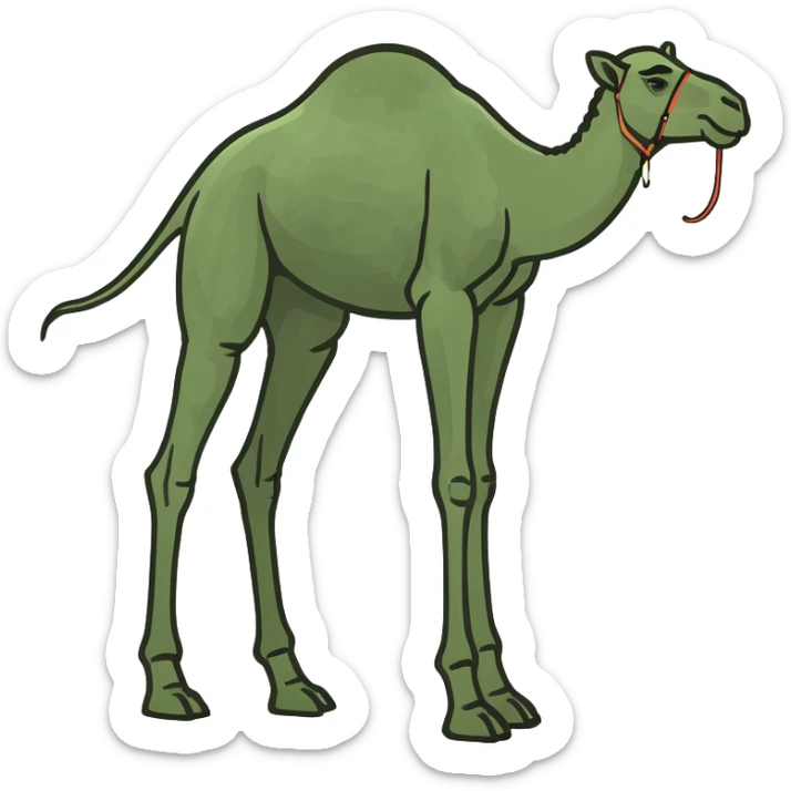 Camel leg sticker
