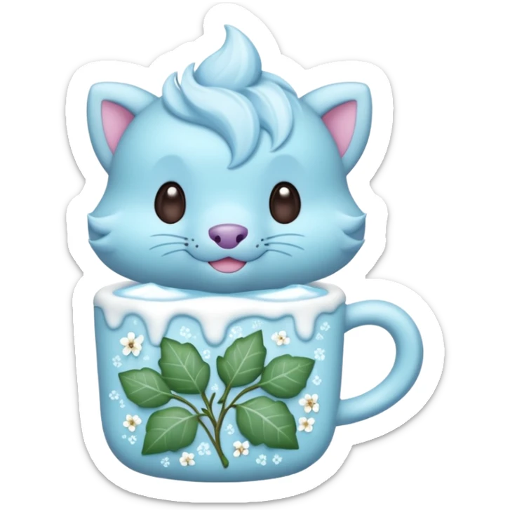 Chospin-Mnccino-Firret-Ivy-Floral-Barney-Ice-Fakémon-creature  sticker